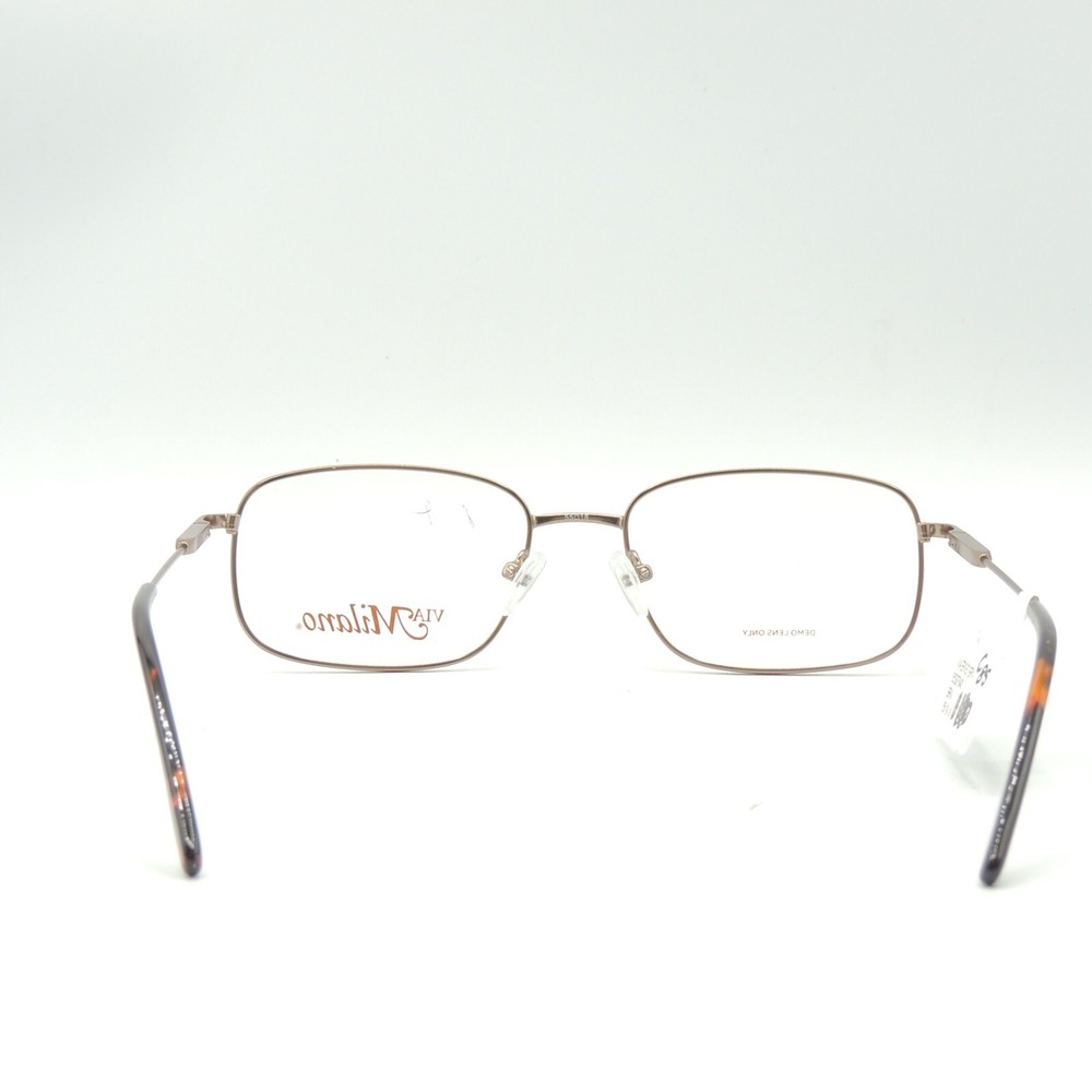 Via Milano Ernest Brown Eyeglass Frames 55 18 145