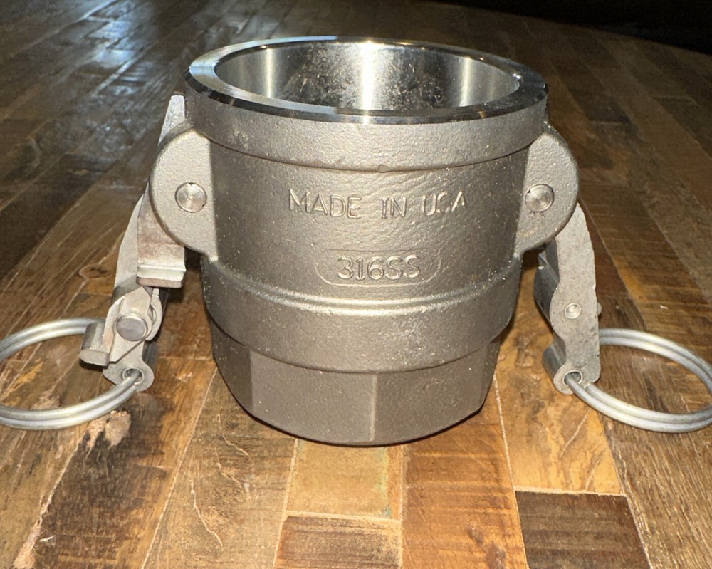 PT Cam & Groove Hose Coupling 316 SS 2" PT 20D