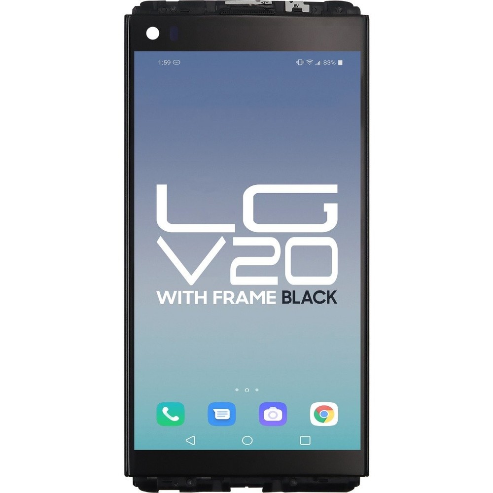 For LG V20 LCD with Touch + Frame Replacement Part (Assembled OLED)