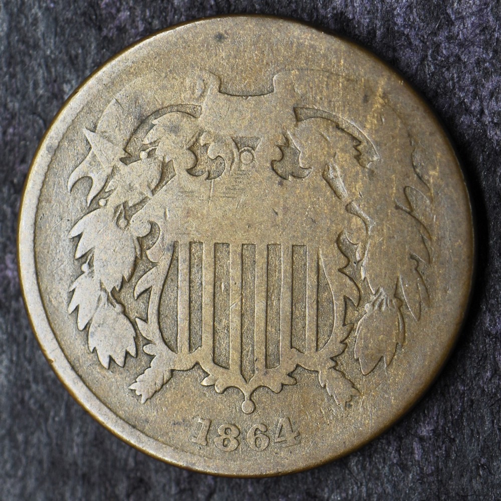 1864 2C Two Cent Piece - COINGIANTS -