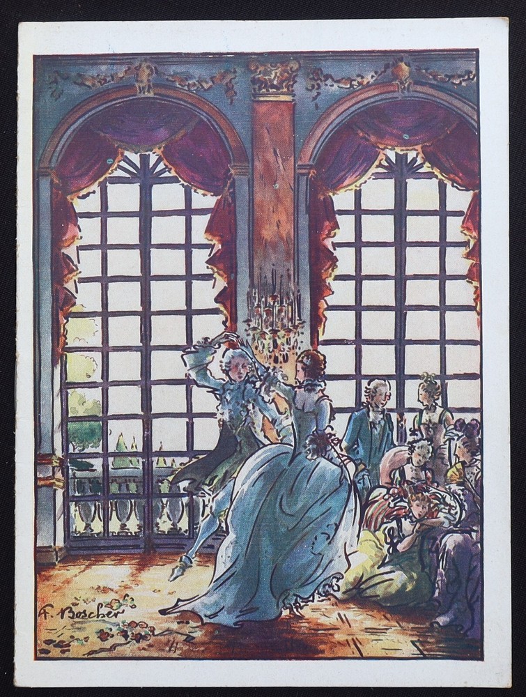 Program 1925 Théâtre TRIANON LYRIQUE Cute illustrator BOSCHER Art Deco
