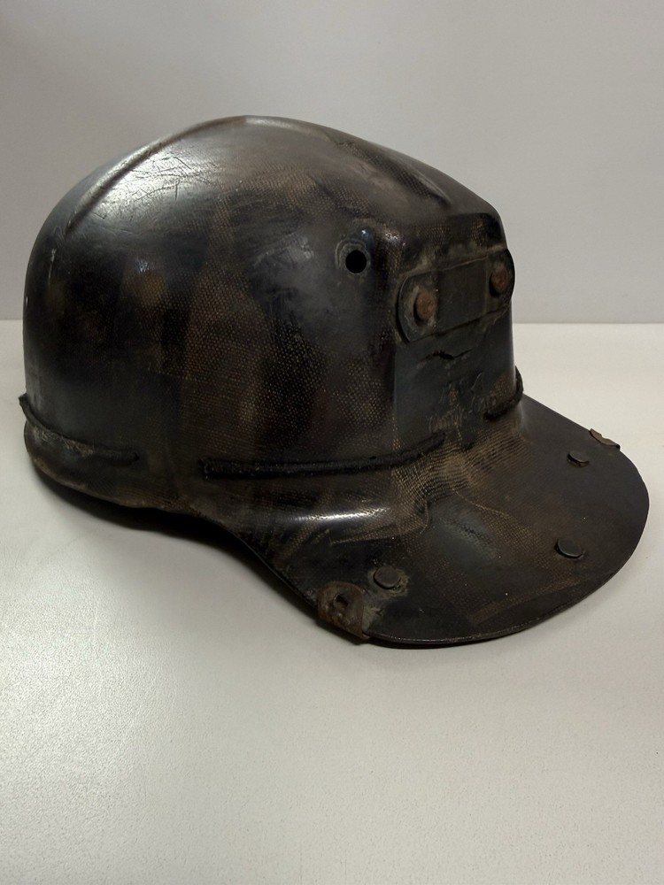 MSA Comfo Cap Tiger Stripe Coal Miners Vintage