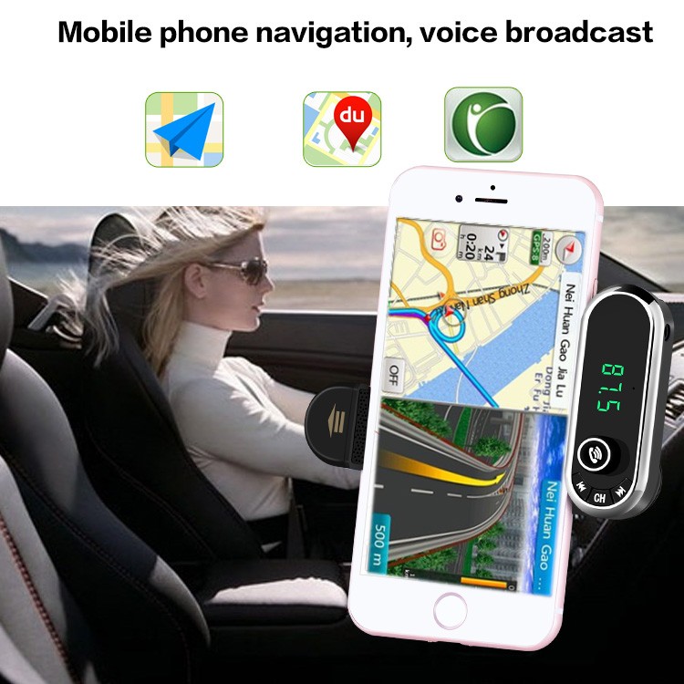 FM Transmitter Phone Holder Wireless Bluetooth Handsfree Car MP3 Audio Player