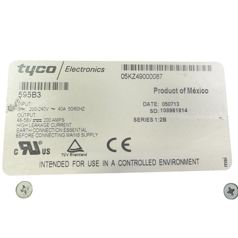 TYCO POWER 595B3 AC/DC POWER RECTIFIER NEW OPEN BOX