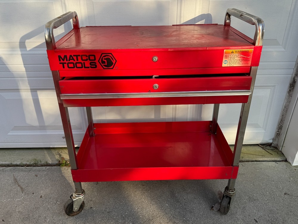 Matco Tools SP8230 Single Drawer Rolling Service Tool Cart w/Lid