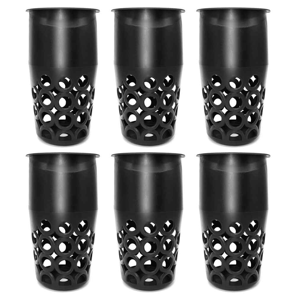 6 PCS Large Capacity Plastic Web Pool Table Pockets Billiard Replacement