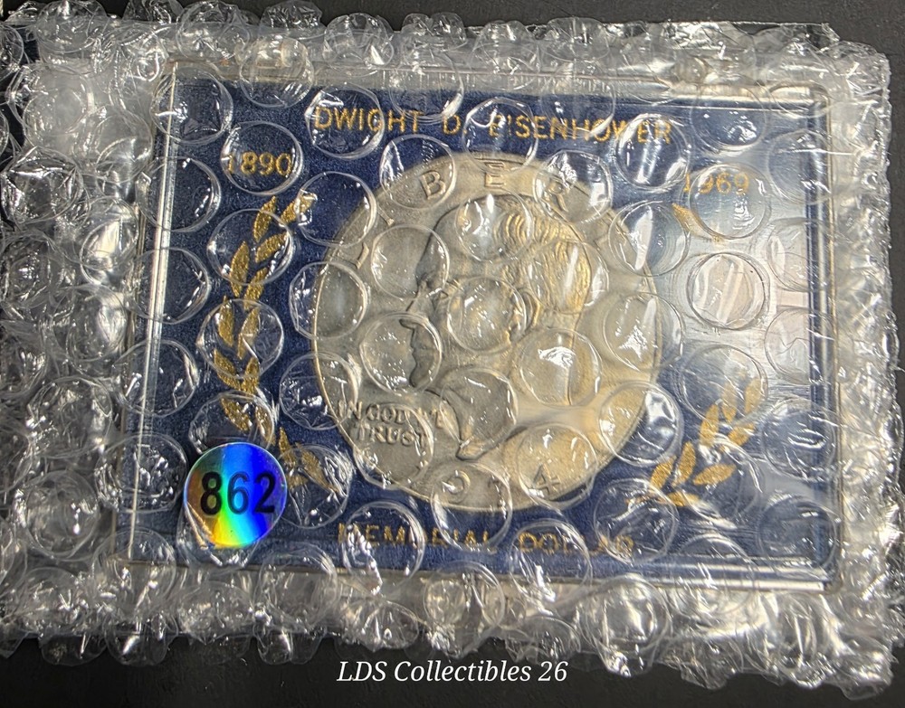 Uncirculated 1974 Commemorative $1 Eisenhower Dollar In Hard Case