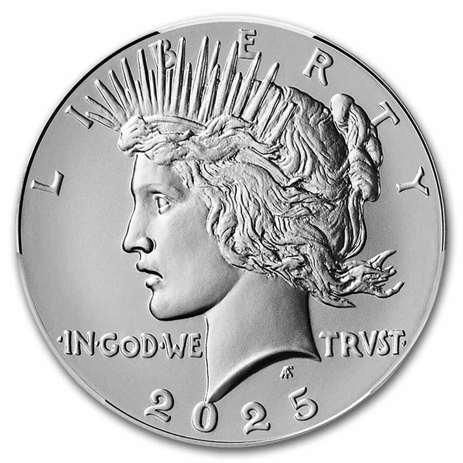2025 Silver Peace Dollar MS-70 PCGS (AR, Black Label)