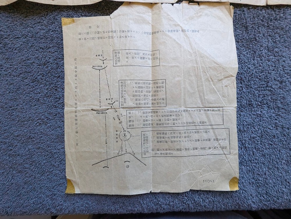 Iwo Jima Japanese battle map