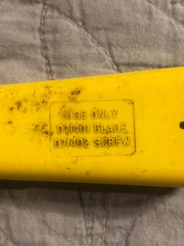 DRACON D714 PUNCH DOWN IMPACT TOOL HARRIS SPRING LOADED REVERSIBLE BLADE