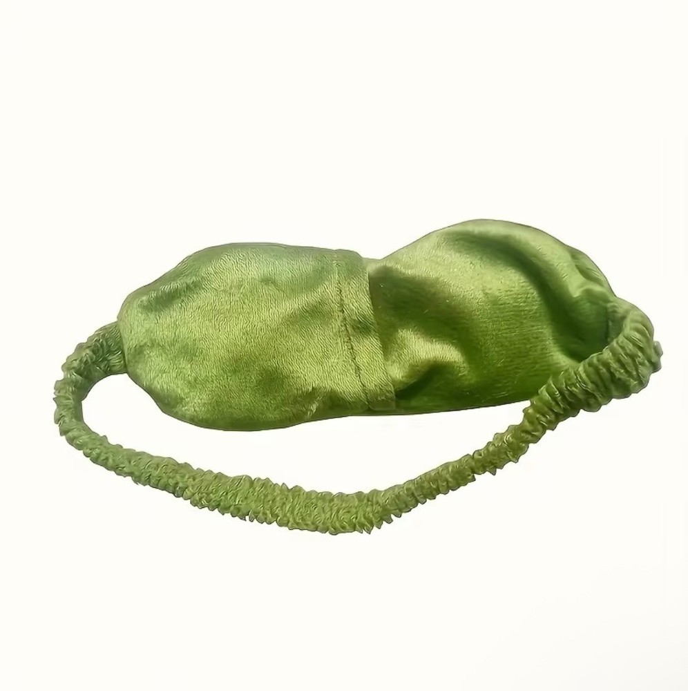 1pc CuddleBuddy Soft Frog Sleep Mask, Lanolin-Free Material