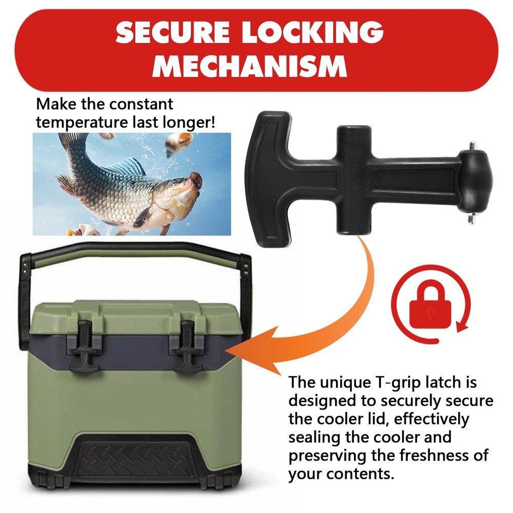 2Pack TLatch Handle Cooler, Durable Rubber & Easy Installation, Verify Model ...