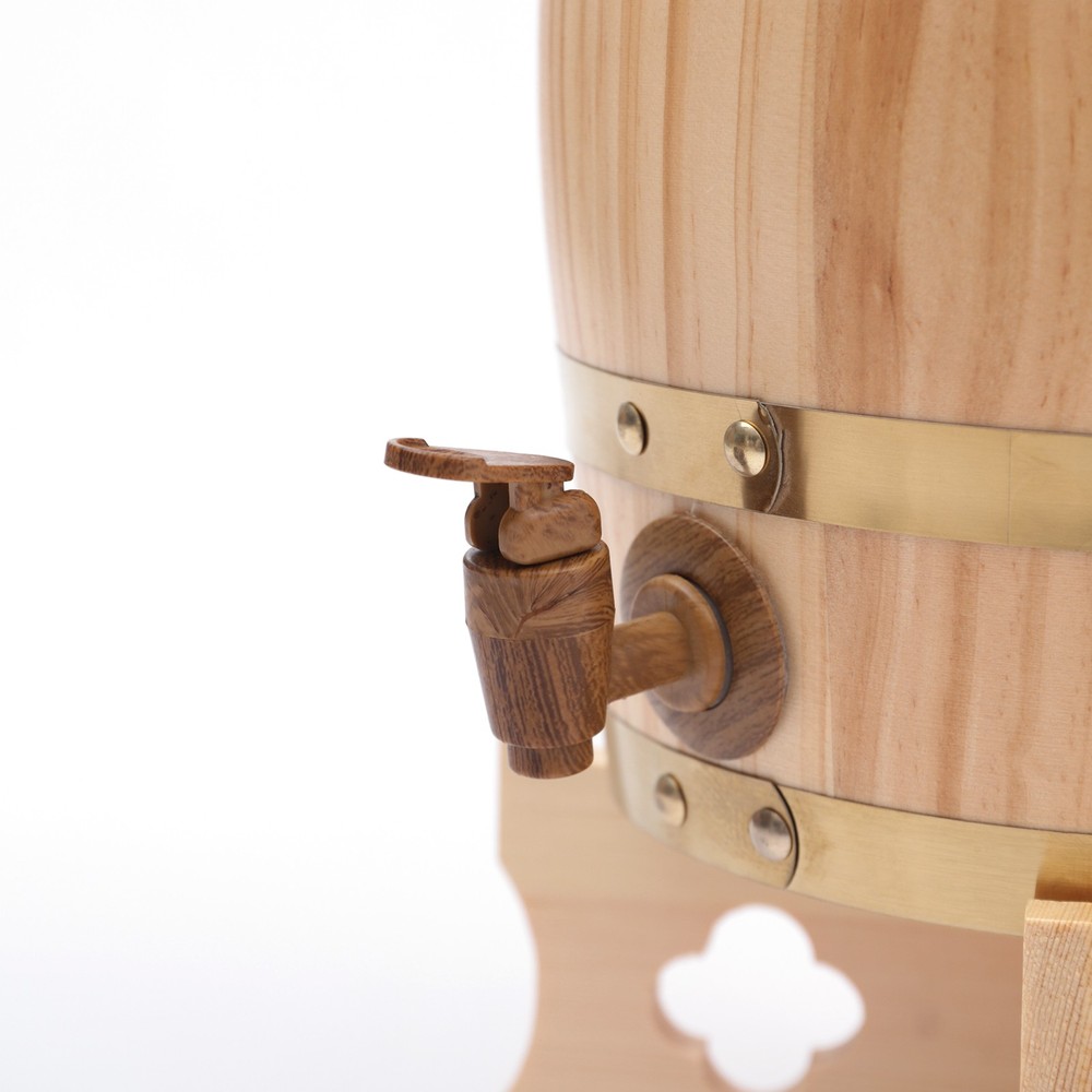 5L/1.32Gal Aging Barrel Wooden Whiskey Barrel Bourbon Wine Barrel Home