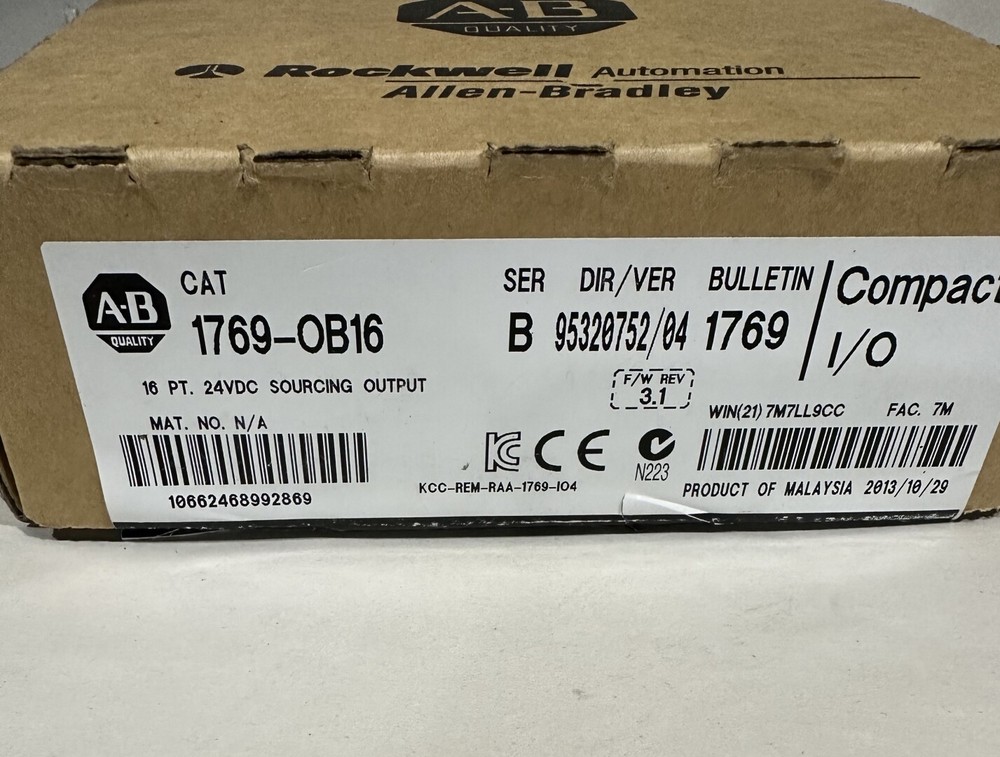 Allen Bradley 1769-OB16 Compact I/o Output Module Ser B