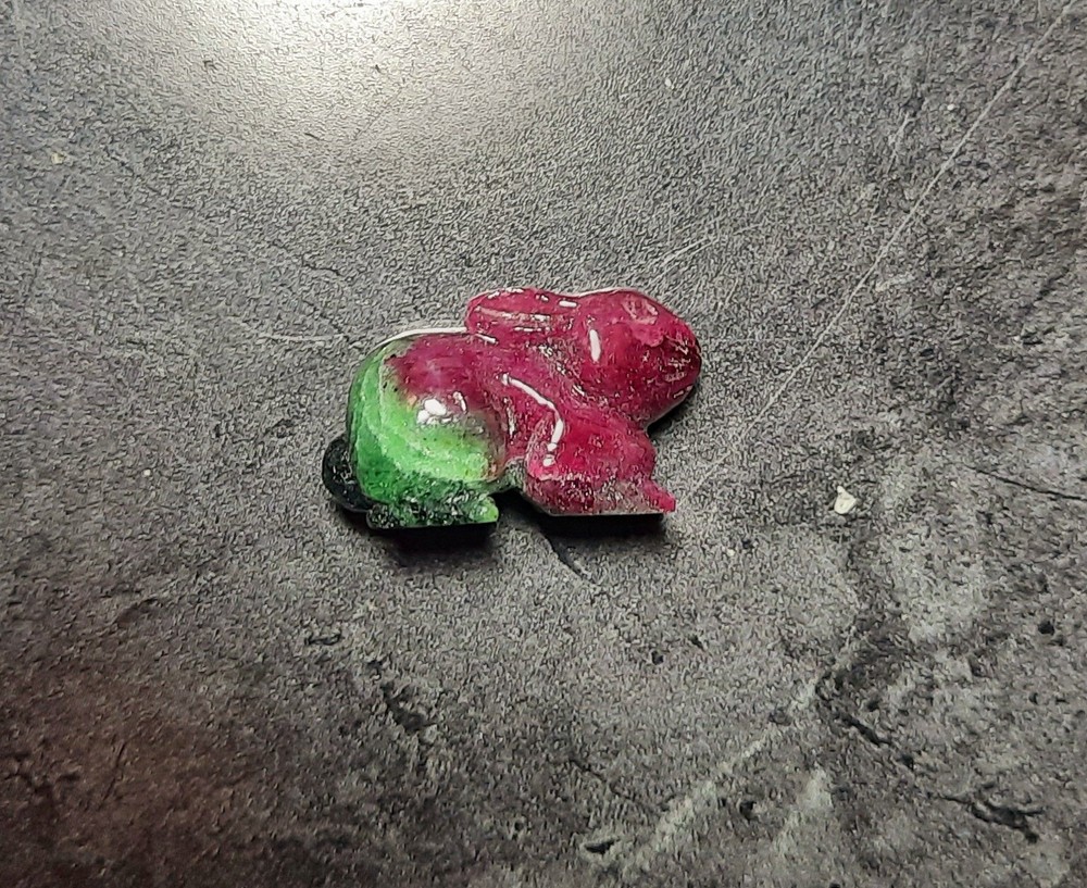 🐇 40.32ct Natural Solid Ruby-Zoisite Rabbit Gem Carving/Figurine 🐇