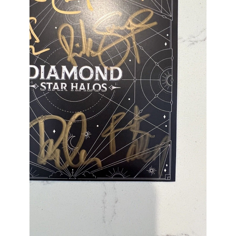 DEF LEPPARD SIGNED DIAMOND STAR HALOS CD W/ AUTOGRAPHED SIGNED INSERT