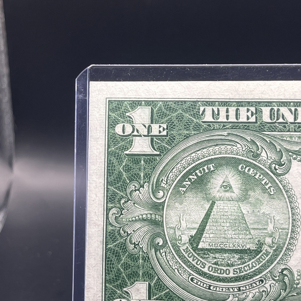 Misaligned ERROR 1935-E $1 One Dollar Silver Certificate *Crispy*