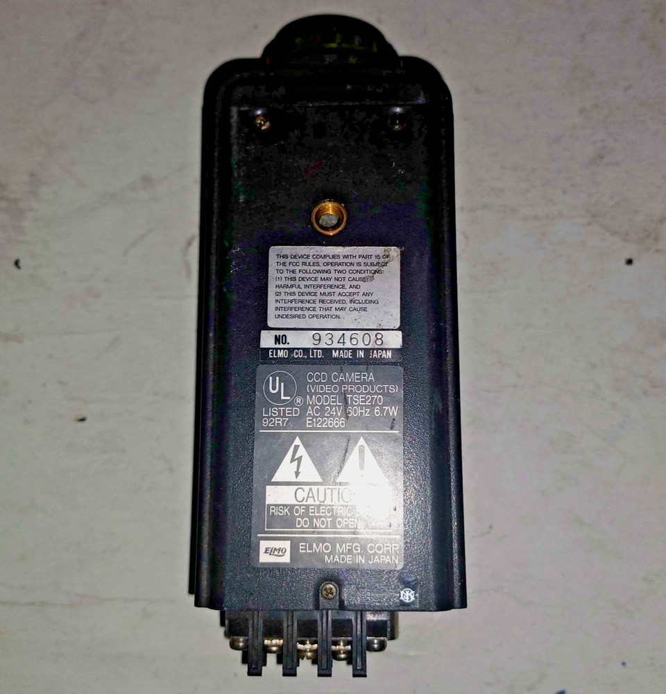 Elmo CCD Camera B/W Model No. TSE270 W/ Night Vision