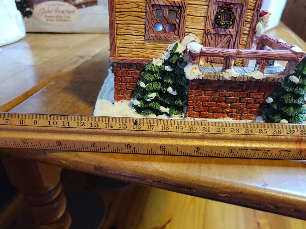 Globe Structure Christmas Snow Globe Santa’s Workshop - Working Light