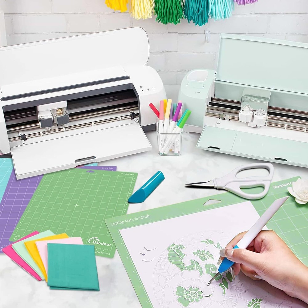 Complete Crafting Solution: 10 Pack 12"x12" Cutting Mats with Protective Film