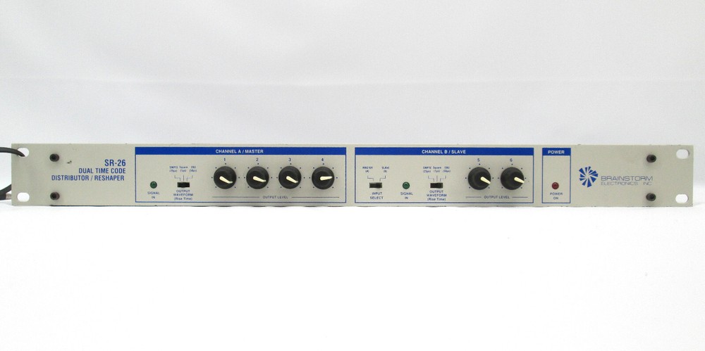 Brainstorm Electronics SR-26 Dual Time Code Distributor/Reshaper + PSU