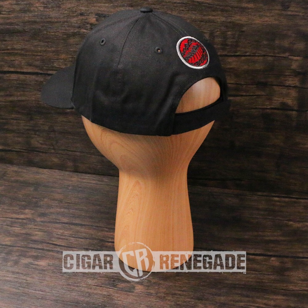 Oliva Nub Cigar Embroidered Adjustable Cap Hat - Black