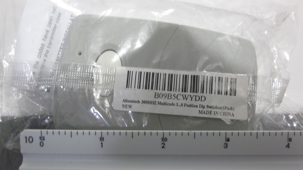 Alisontech 300MHZ Compatible to MultiCode 3 Remote Control Transmitter
