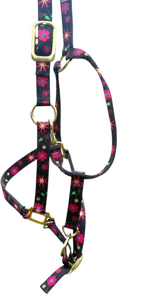 DuMor Adjustable Nylon Horse Reins Size Medium Solid Brass Hardware Durable