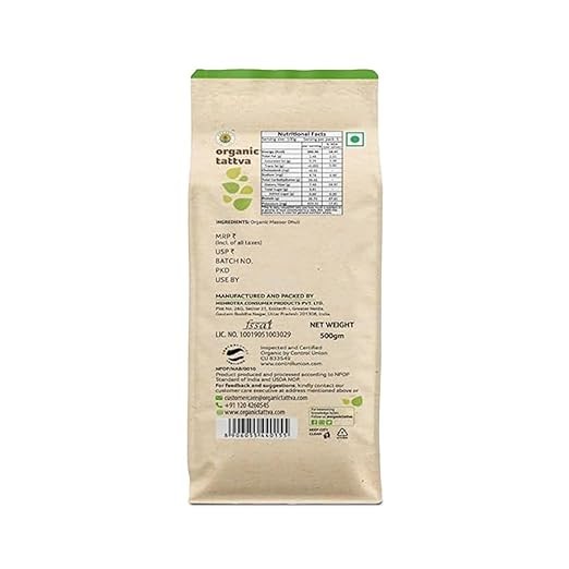 Organic Tattva Masoor Malka Split, 500g | Select Pack