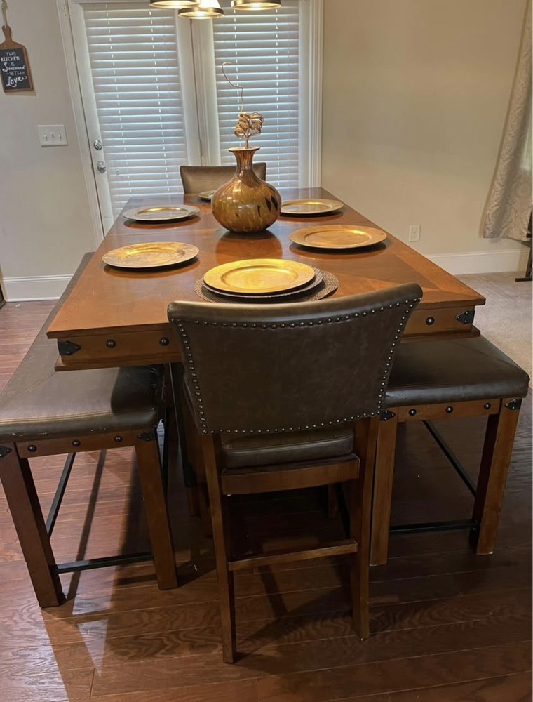 Red Hook Pecan 5 Pc Counter Height Dining Room Set