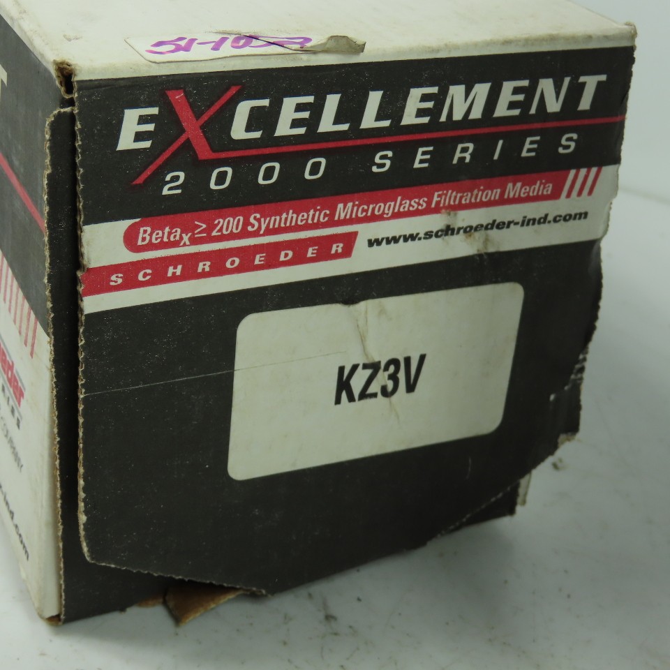 Schroeder KZ3V Excellement 2000 Series Hydraulic Filter Element Replacement
