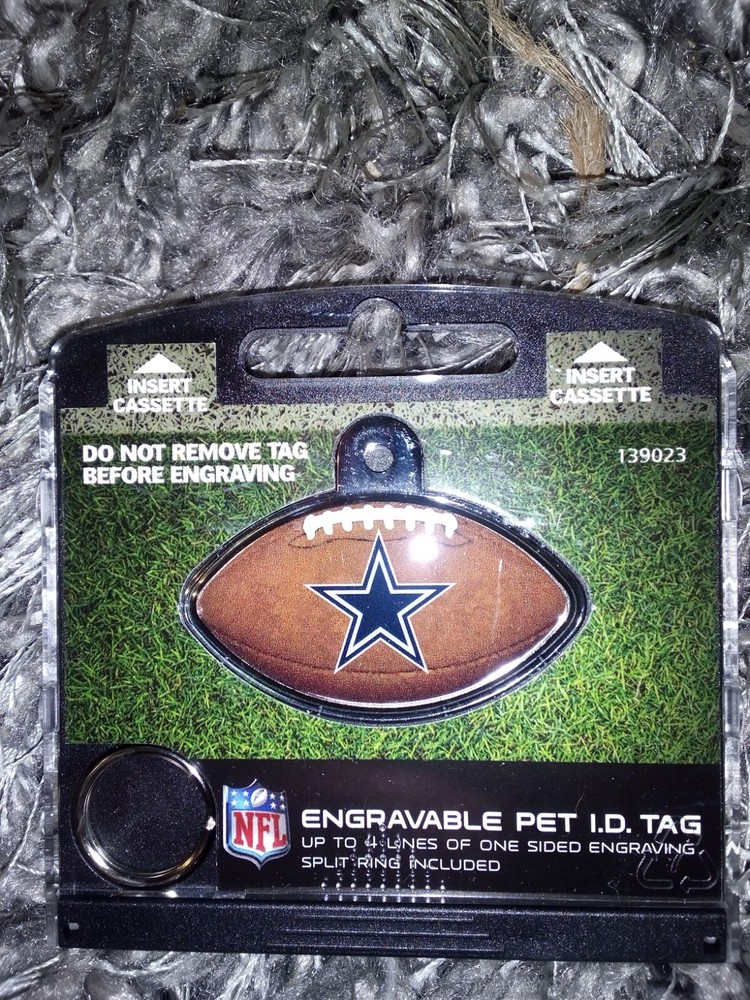 FIDO engravable pet id tag - Dallas Cowboys