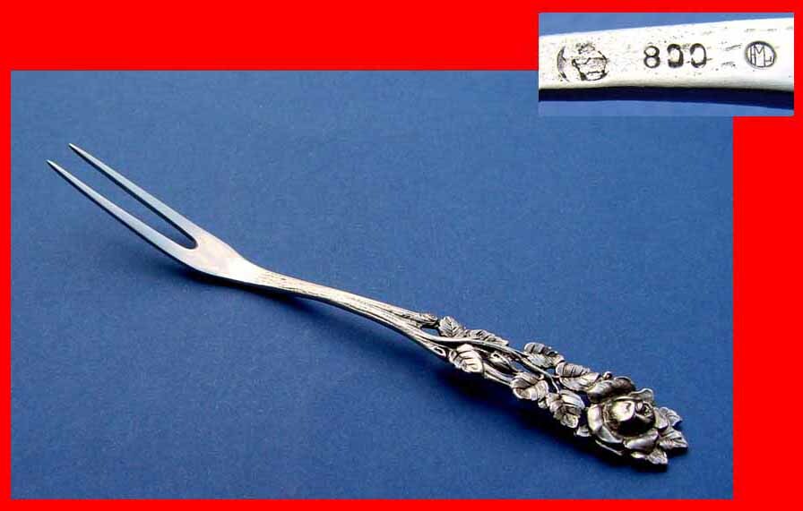 Serving Fork, Rose, Hugo Müller, 800 Silver B709