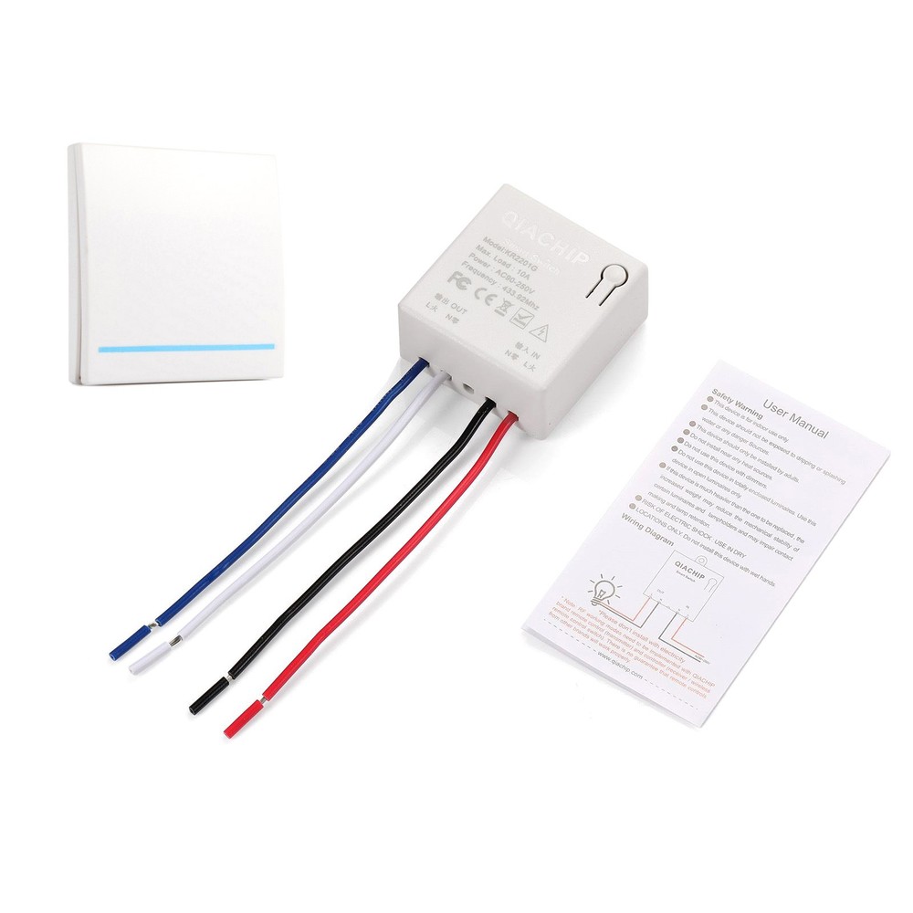 AC 90V~250V 10A 433mhz Receiver Module Wireless Light Switch Anti-interference