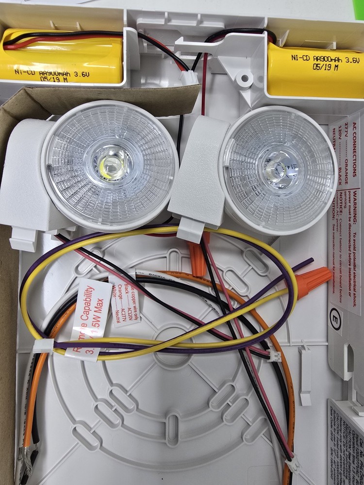 🔴Philips 2-Light Thermoplastic LED White Exit/Emergency Combo 🔴NEW-OPEN BOX🔴1