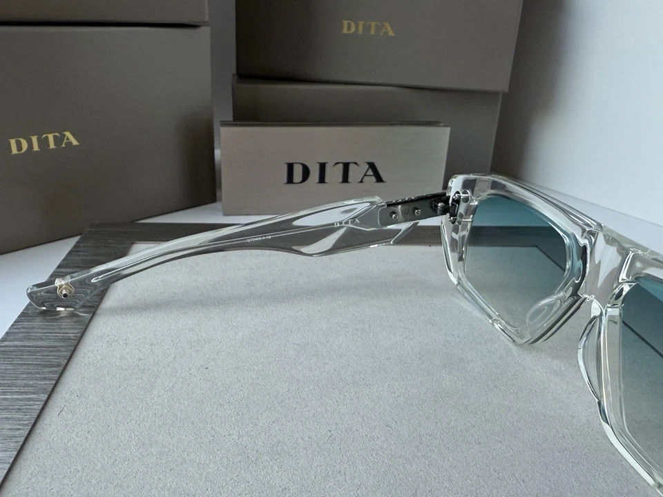 DITA HYPHER-1183 DTS466-A-02 Crystal Silver Blue Gradient Sunglasses