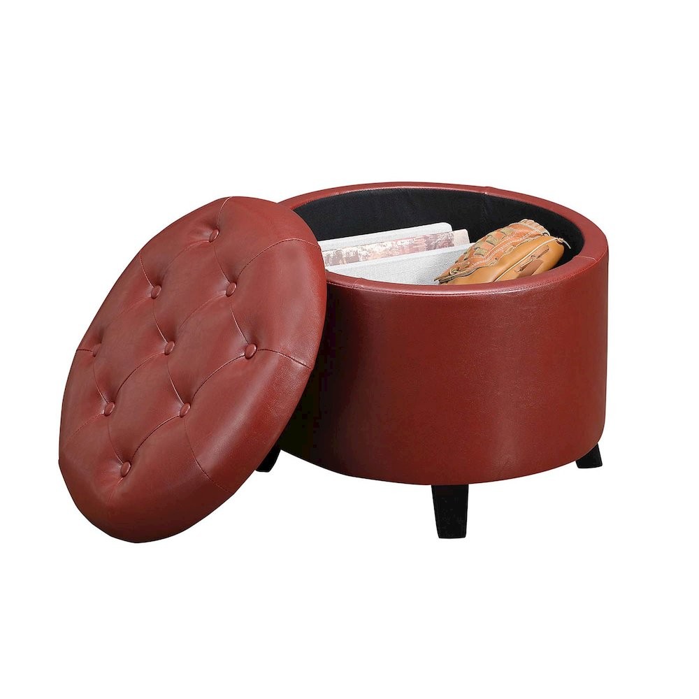 Designs4Comfort Round Storage Ottoman