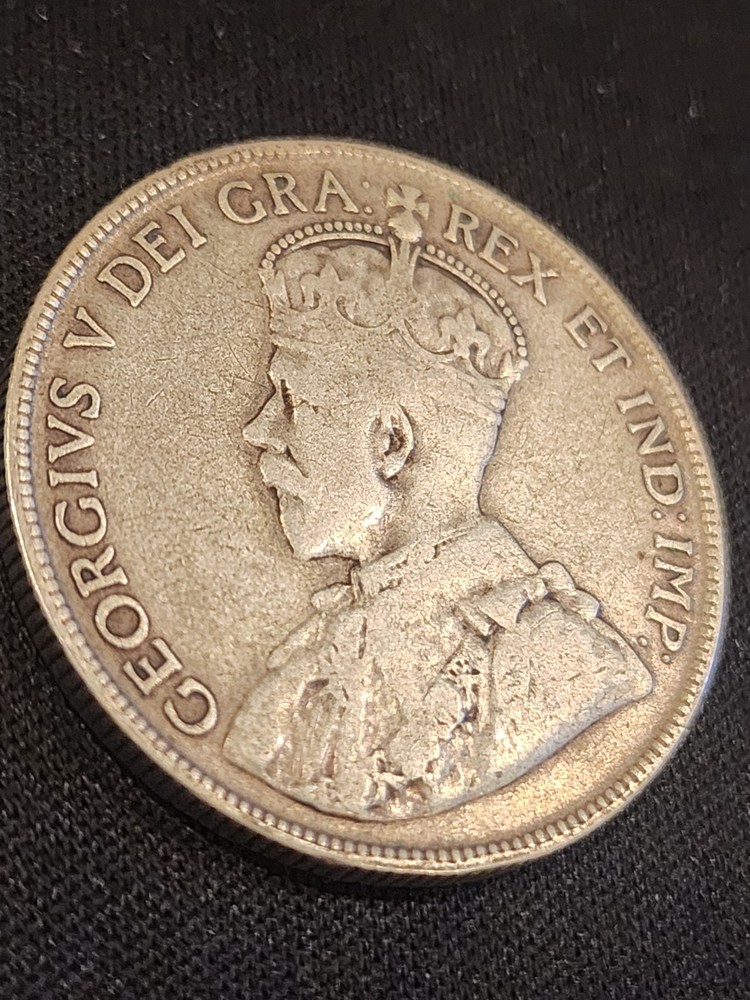 1920 Canada 50 Cents Silver Coin
