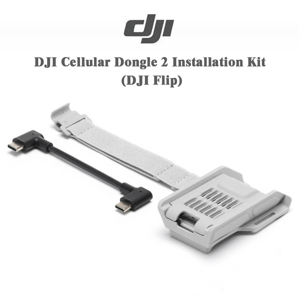 DJI Cellular Dongle 2 Install Kit for Flip – Bracket & Cable – No Dongle