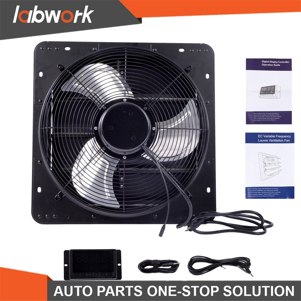 Labwork 16" Wall Mounted Shutter Exhaust Fan Automatic Shutter W/ Variable Speed