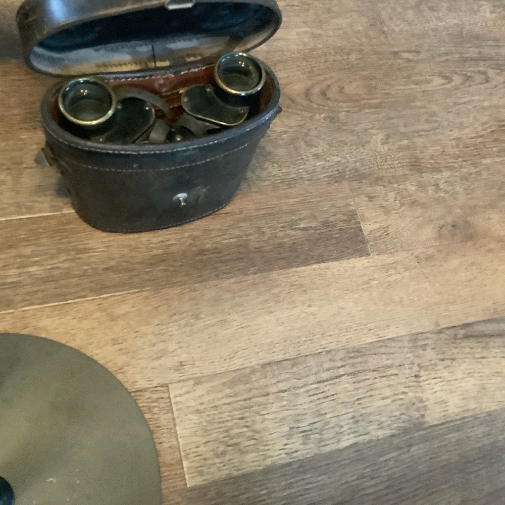 German World War Ii Binoculars With Steel Protector Case