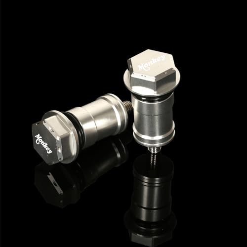 Monkey125 Hex Seat Screws Frame Cap Compatible with Monkey 125 2018-2024 Silver