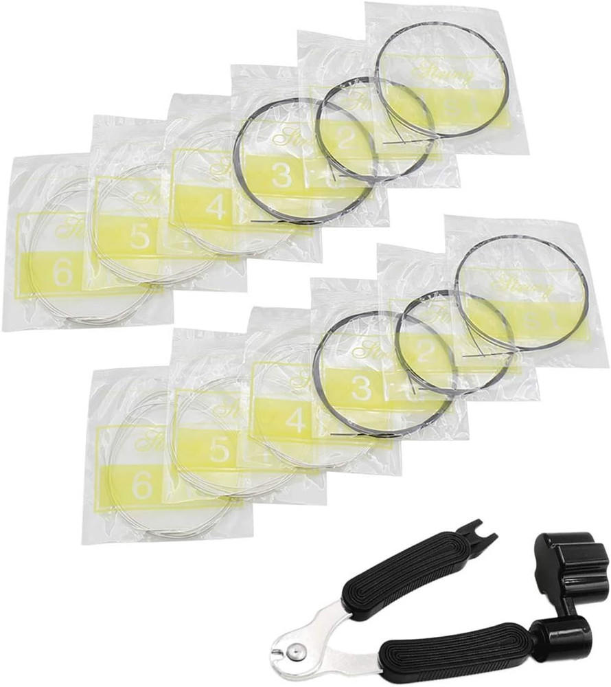 Black Nylon Classical Guitar Strings 2 Sets 3 1 Restringing Tool Winder