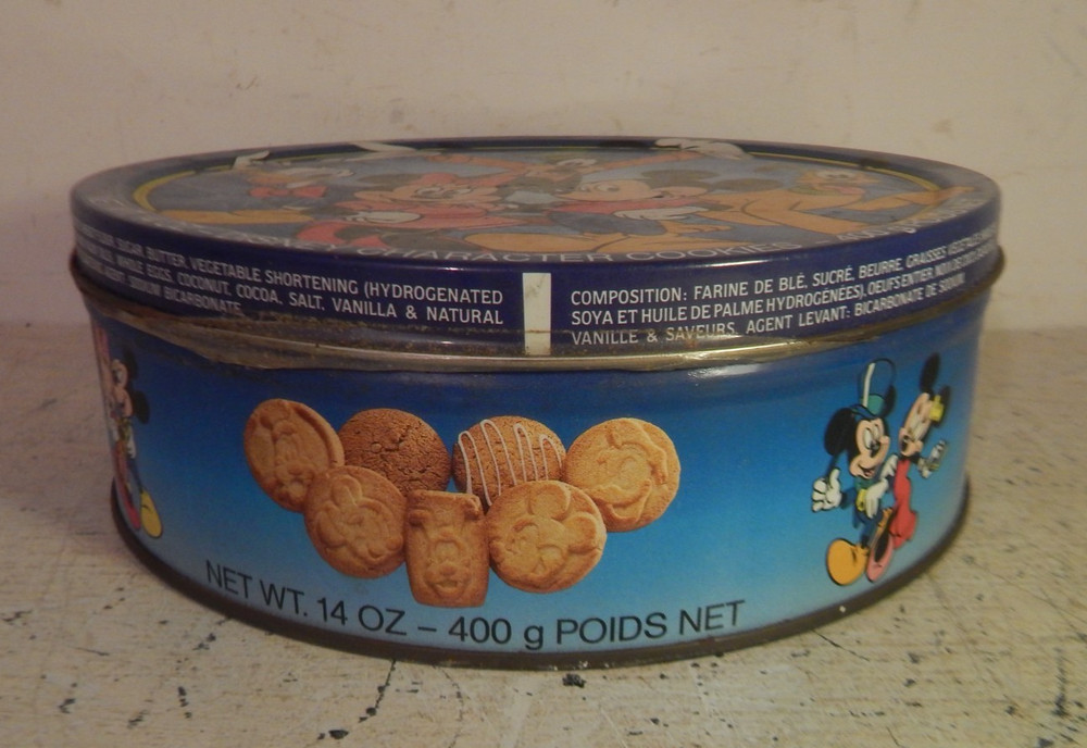 A 90s Disney empty biscuit tin