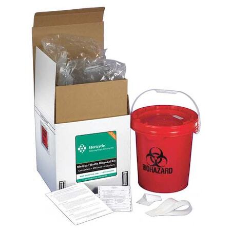 Stericycle 5Gwmv5 Reg Med Waste Mailback System,5 Gal