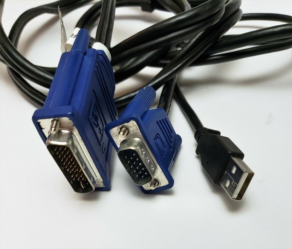 AVM E101344 3 Way External Computer DVI- USB Connector 6' 5" Space Shuttle Cable
