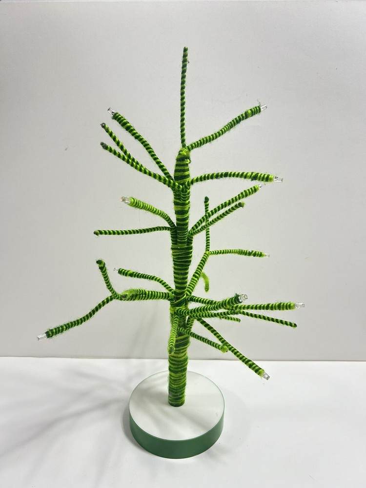 Target Wondershop Felt Lit Tree Striped 16”