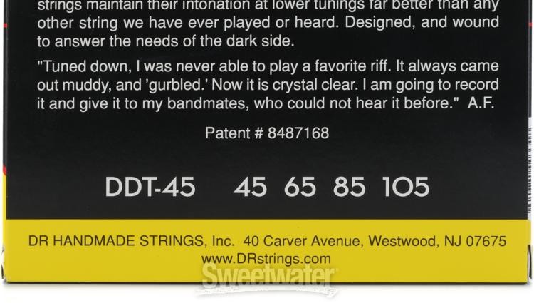 DR Strings DDT-45 Drop-Down Tuning Stainless Steel Medium Bass Strings