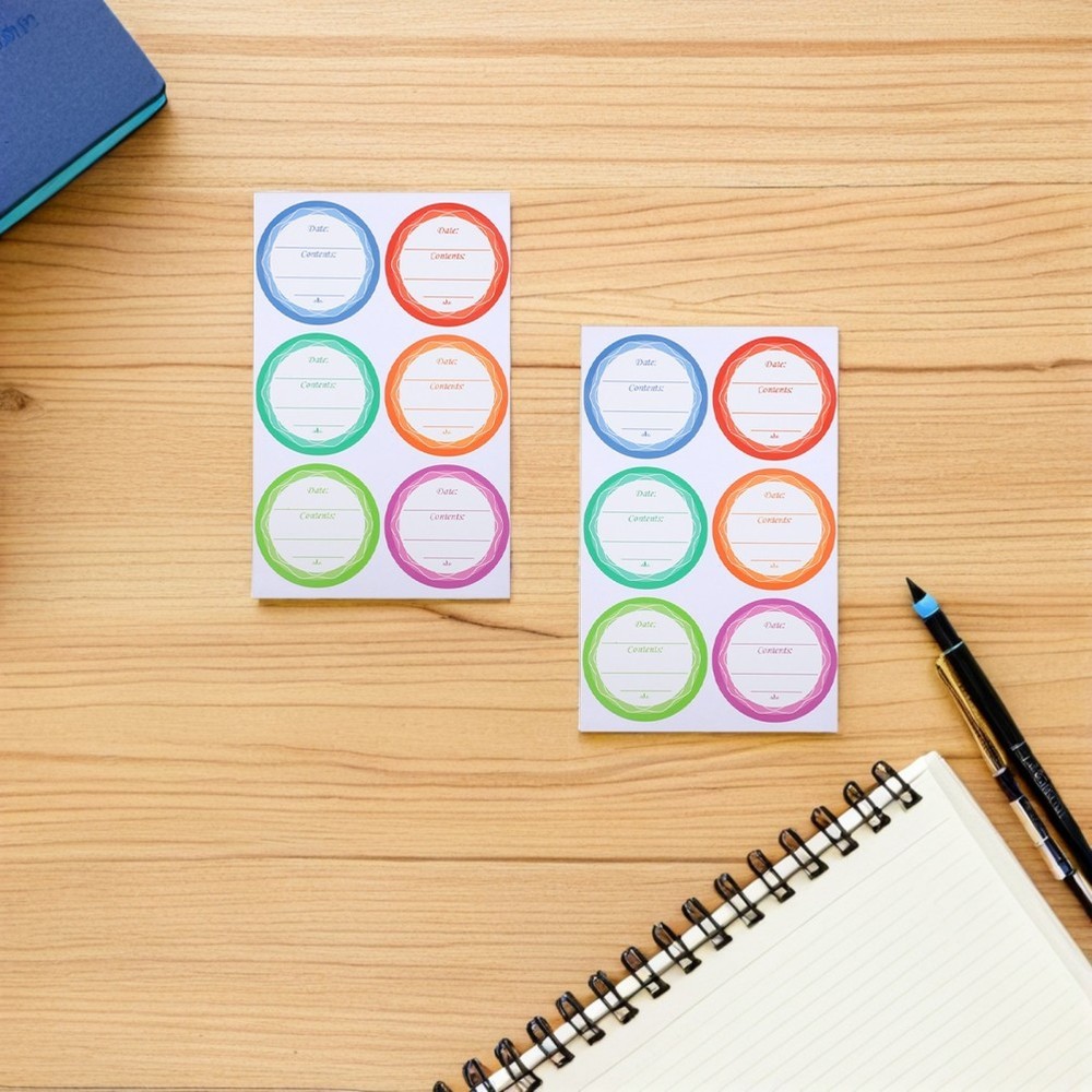 80 Sheets Waterproof Labels Kitchen for Containers Bottle Stickers