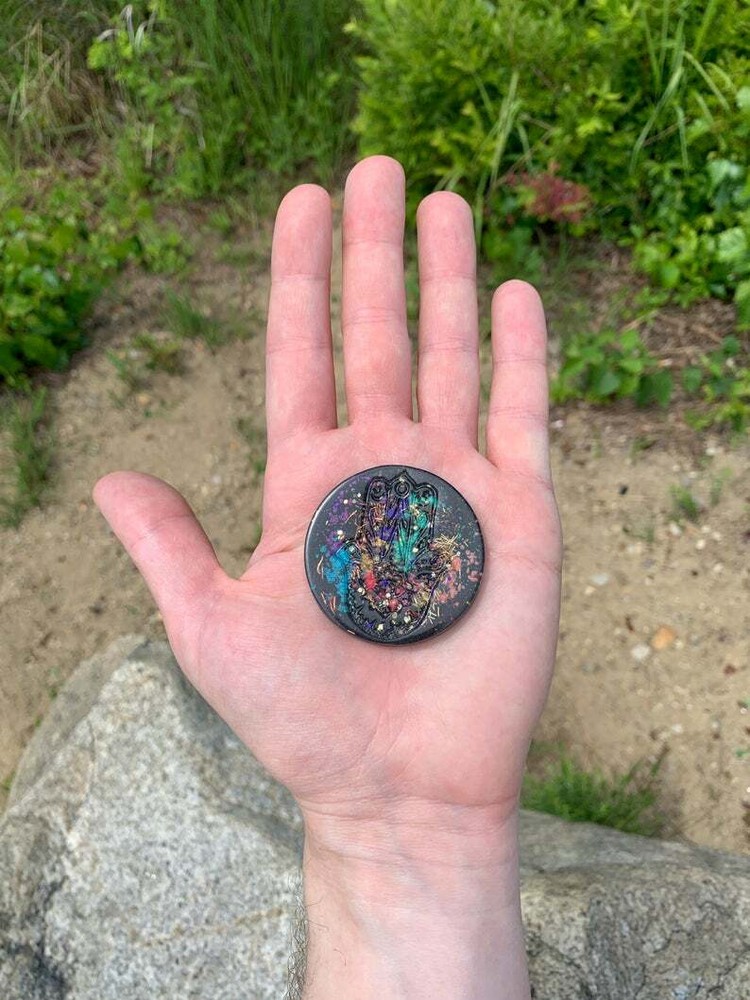 Hamsa Orgonite® Tower Buster Mini Disc - Orgone Generator®